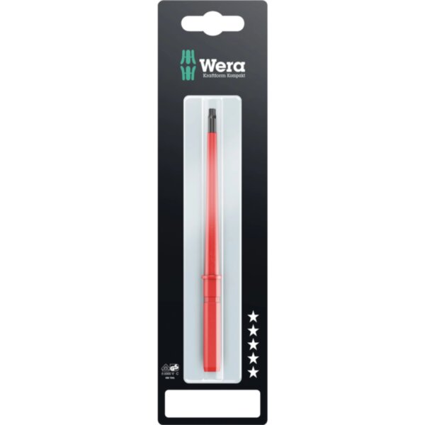 Бита Kraftform Kompakt VDE 67 i TORX SB, TX 15×154 мм, 9 мм шестигранник, WERA Арт. 004432