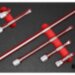 Набор удлинителей Wobble-Fix 1/2" кв. в ложементе из поролона 378×254×30 мм, красный, KO-KEN Арт. PM-HND-1039-00-F-RD