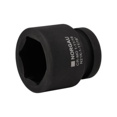 Головка торцевая ударная шестигранная дюймовая 1", 1.11/16", N21K-1.11/16 NORGAU Арт. 064081220