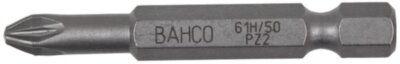 1/4"Биты под винты особо прочные торсионные Pozidriv PZ2, L=50мм, 5ШТ BAHCO Арт. 61H/50PZ2