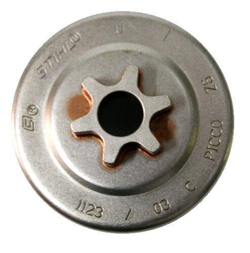 Барабан-звездочка 3/8 6Z для MS170/180/210/230/250, STIHL Арт. 11236402003