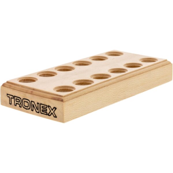 Подставка для плоскогубцев деревянная, 6 пар, 12 гнёзд, TRONEX Арт. STAND6-TX