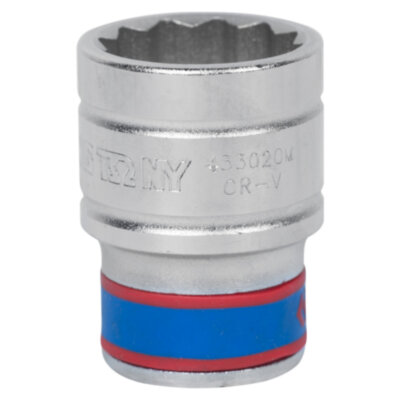Головка торцевая стандартная двенадцатигранная 1/2", 20 мм KING TONY 433020M