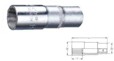 Длинная торцевая головка HEYCO 3/4 HE-00050195582