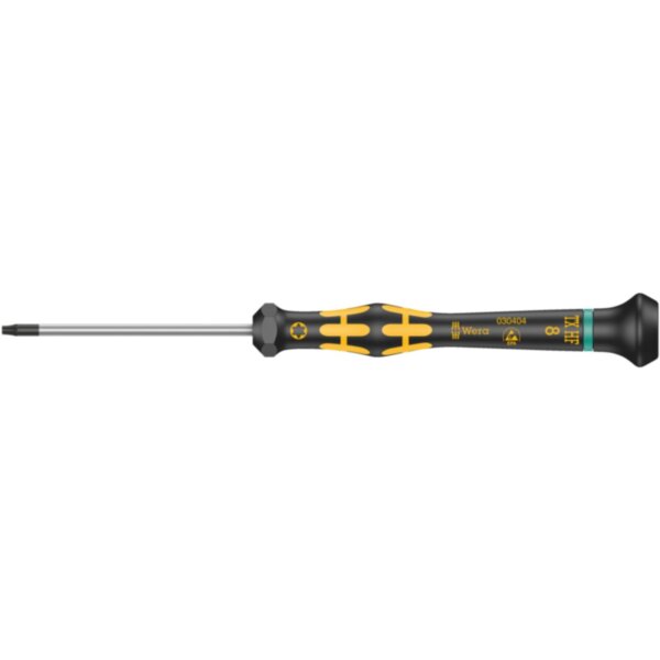 Отвёртка 1567 HF TORX, TX 9×60 мм, рукоятка 97 мм, Ø 4 мм, антистатическая Kraftform Micro, с функцией удержания, WERA Арт. 030405