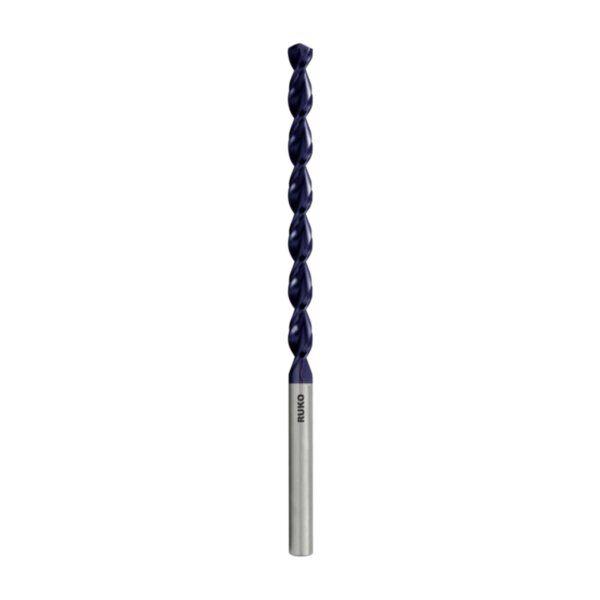 Сверло удлиненное по металлу TL3000 Ruko 10x184/121мм DIN340 HSSE-Co5 TiALN h8 10xD 130° 253100F
