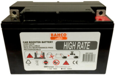 Аккумулятор для Бустера 12V 1200A BAHCO Арт. BB1200A
