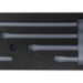Ложемент для набора удлинителей Wobble-Fix 1/4" квадратный привод, красный, KO-KEN Арт. 1034FOAM-RD