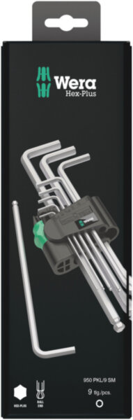 950 PKL/9 SB Набор изогнутых ключей Premium WERA WE-073391