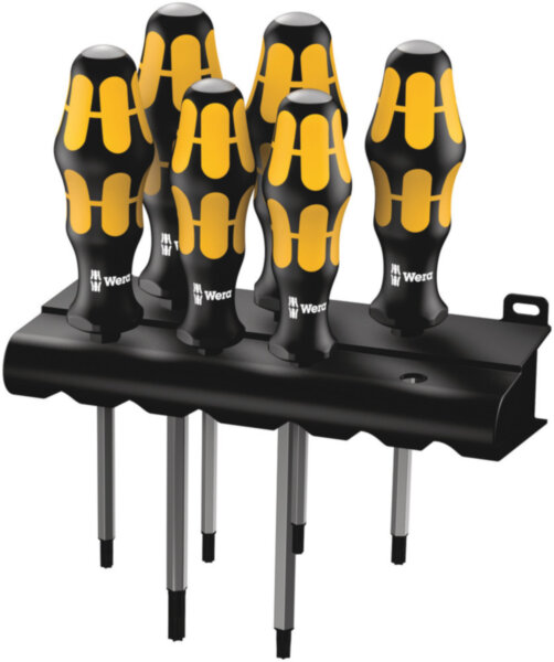 977/6 TORX Набор отверток Kraftform WERA: отвертка-резец + подставка WE-024410