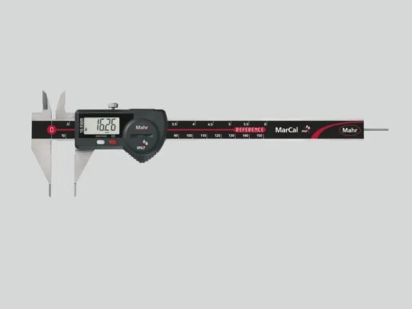 Штангенциркуль цифровой MarCal 16 EWR-SM, 0-150 мм, 0-6", 0,01 мм, погрешность 0,03 мм, круглый стержень, MAHR Арт. 4103076