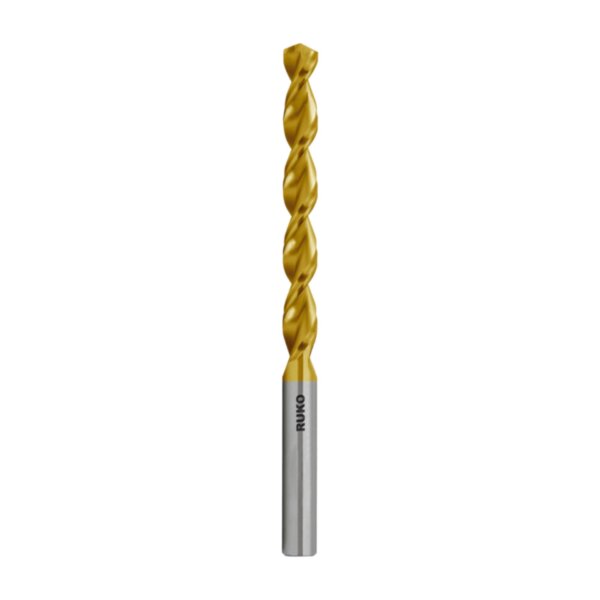 Сверло дюймовое по металлу TL3000 Ruko 1,59x1/16"x43/20мм DIN338 HSS-G TiN h8 5xD 130° 258801T