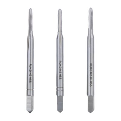 Набор метчиков 3шт Ruko HSS-G DIN352 6h метрическая резьба М2х0,4 230020