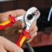 Ножницы для резки кабелей, со страховочным креплением, 165 мм KNIPEX 95 16 165 T BK