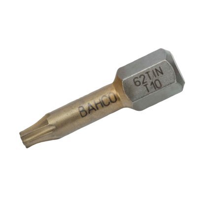 1/4" Биты под винты торсионные TIN TORX T15, L=25 мм, 2ШТ BAHCO Арт. 62TIN/T15-2P