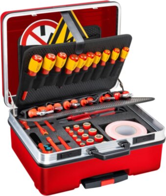 Набор инструмента диэлектрический TORX, IEC 60900:2018, 52 предмета, привод квадрат 3/8" (10 мм), полый, HAZET Арт. 150/52