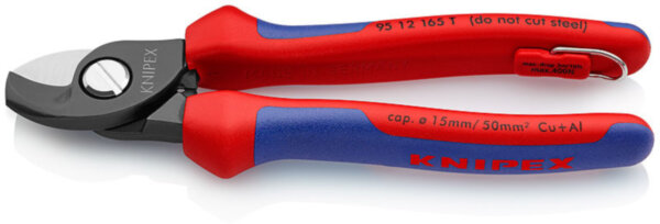 Ножницы для резки кабелей со страховочным креплением KNIPEX 95 12 165 T