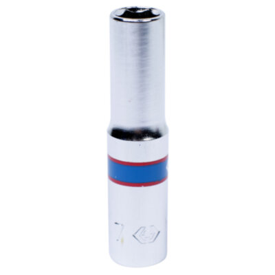 Головка торцевая глубокая шестигранная 1/4", 7 мм KING TONY 223507M