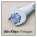 Комбинированный ключ IZELTAS torx-мм E18x13мм, длина 225 мм, 0380020013