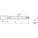 Метчик ручной чистовой ISO 529 форма D HSS-G UNC 3/4×10, 112×37 мм, сверло 16,5 мм, хвостовик 14 мм, привод 11,2 мм, VOELKEL Арт. 82430-2