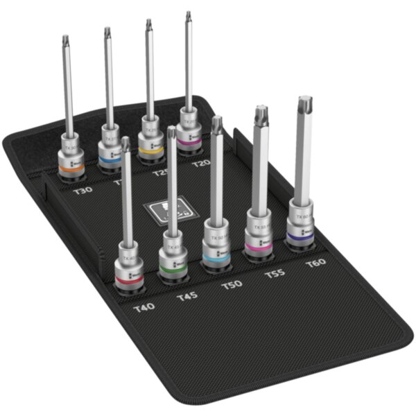 Набор торцевых головок Zyklop 8767 C TORX HF 3, 1/2", 9 предметов, WERA Арт. 004212