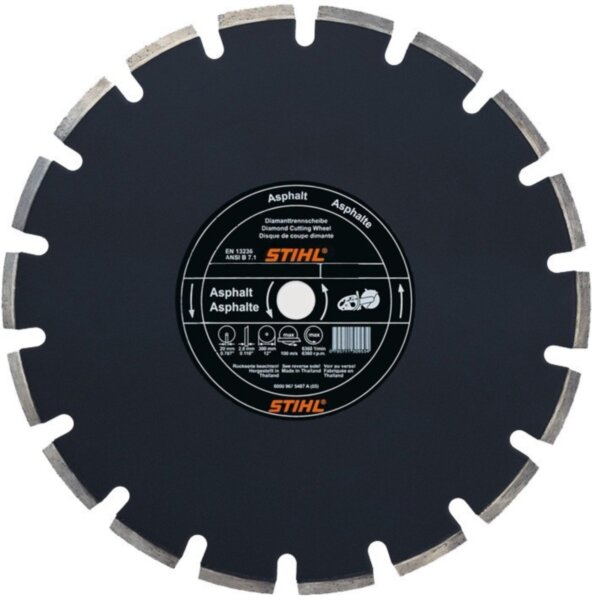 Диск алмазный А80 400х20мм асфальт (8350801009), STIHL Арт. 08350801009