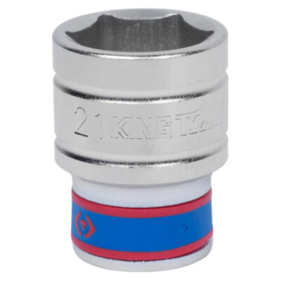 Головка торцевая стандартная шестигранная 1/2", 21 мм KING TONY 433521M