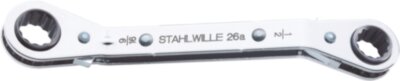 Ключ накидной трещоточный 26a, двусторонний, 1/2×9/16", L 170 мм, STAHLWILLE Арт. 41553234