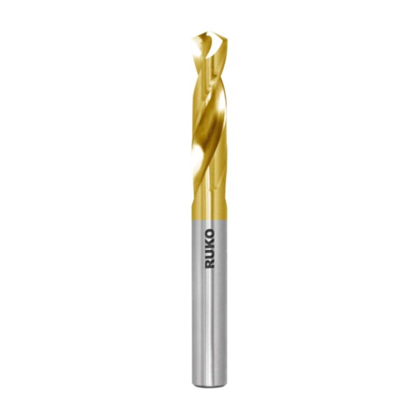Сверло короткое по металлу Ruko 5,1x62/26мм DIN1897 HSS-G TiN h8 3xD 118° 202051T