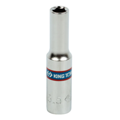 Головка торцевая глубокая шестигранная 1/4", 5,5 мм KING TONY 223555M