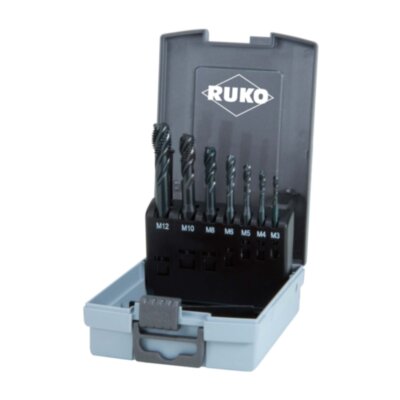 Набор машинных метчиков Ruko M3-M12 HSSE-VAP DIN371/376 7пр 245064RO