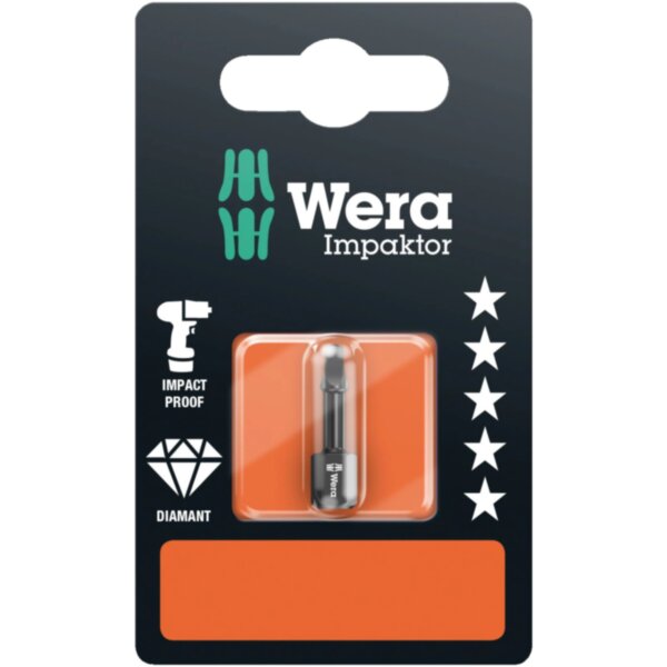 Бита Impaktor Square-Plus 868/1 IMP DC SB # 3×25 мм, WERA Арт. 073932