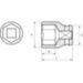 1/2 Ударная торцевая головка 23 мм IRIMO Арт. 167-23-1
