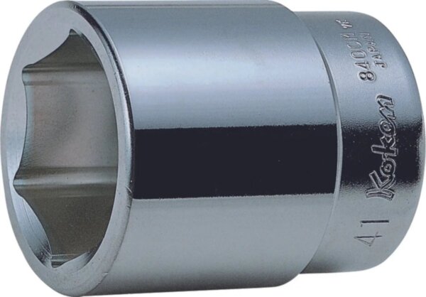 Головка торцовая 6-гранная 1 1/2", привод 1" квадрат, 65 мм, KO-KEN Арт. 8400A 1.1/2"
