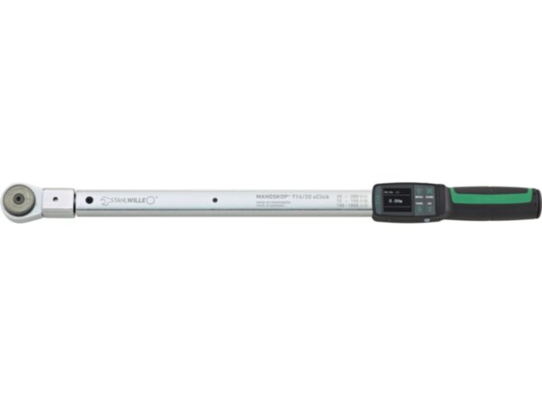 Ключ динамометрический электромеханический с контролем угла MANOSKOP 714R/20 eClick 20-200 Н·м, 1/2", L 594 мм, STAHLWILLE Арт. 96501020