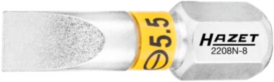 Бита шлицевая 0,8×5,5 мм, привод 1/4" (6,3 мм), 25 мм, HAZET Арт. 2208N-8