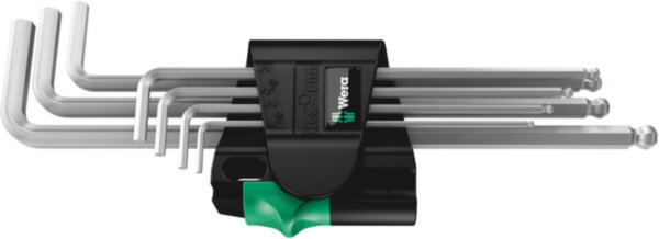 950 PKL/7B SM Magnet Набор изогнутых ключей, метрических, хромированных WERA WE-022101