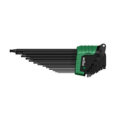 Набор штифтовых ключей в держателе ErgoStar Сферическая головка TORX, 13 предм., чёрное оксидирование (серия 366BE) WIHA 36487