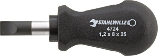 Отвёртка 4724 карбюраторная шлицевая DRALL, 1,2×8 мм, L 25 мм, STAHLWILLE Арт. 47241080