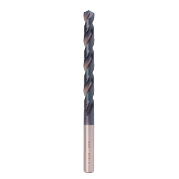 Сверло по металлу Ruko 9x125/81мм DIN338 HSSE-Co8 TiALN h8 5xD 130° 281090EF