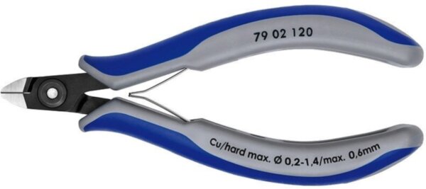 Прецизионные кусачки боковые для электроники KNIPEX 79 52 125
