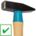 Киянка BluGuard 1,5 кг, рукоятка гикори 280 мм, DIN 6475, HAZET Арт. 2142-3