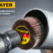 STAYER d 50 x 20 мм, P180, на шпильке d 6 мм, круг шлифовальный лепестковый (36607-180)