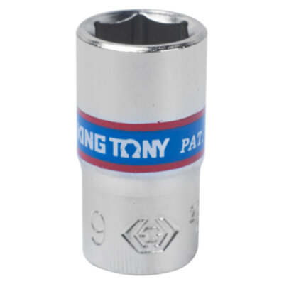 Головка торцевая стандартная шестигранная 1/4", 9 мм KING TONY 233509M